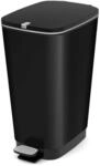 CURVER KIS Chic Bin Style Treteimer 45 Liter mit Deckel und Pedal,