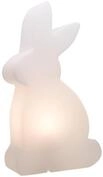 8 seasons design Solar Hase 50 cm Shining Rabbit (Wei&szlig;) LED warmwei&szlig;,