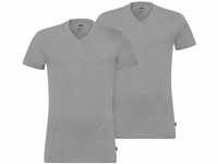 Levi's Herren LEVIS Men V-Neck 2P T-Shirt,, 2per pack Grau (Middle Grey Melange...
