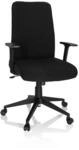hjh OFFICE 724581 Home-Office B&uuml;rostuhl COSIO I Stoff Schwarz Drehstuhl gepolstert,