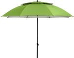 doppler derby Windprofi 200cm in Apfelgr&uuml;n I Sonnenschirm f&uuml;r Strand sowie...