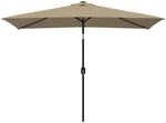 vidaXL Sonnenschirm 300x200 cm Taupe Ampelschirm Marktschirm Gartenschirm