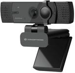 Conceptronic AMDIS07B Webcam 4K Con Doble Micr&oacute;fono
