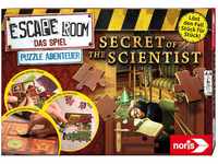 Noris 606101966 Escape Room Puzzle Abenteuer, Secret of The Scientist - Familien und