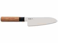 KAI Seki Magoroku Redwood Santoku Messer 17,0 cm Klingenlänge - 1K6 Edelstahl mit 57
