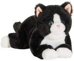Teddy Hermann 91835 Schlenker-Katze schwarz 30 cm, Kuscheltier mit idealem