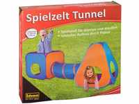 Idena 40118 - Spielzelt mit Tunnel für Kinder, für drinnen und draußen...