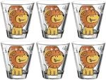 Leonardo Bambini Trink-Glas 6er Set, Kinder-Becher aus Glas mit Tier-Motiv...