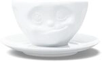 FIFTYEIGHT PRODUCTS / Tassen / Kaffeetasse &bdquo;Lecker (Porzellan, 200 ml, wei&szlig;,...