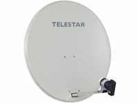 Telestar DIGIRAPID 60 A lichtgrau Alu Sat-Antenne inkl. SKYSINGLE HC LNB für 1