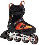 K2 Skates Jungen Inline Skates SK8 Hero BOA ALU, Black - orange, 30F0118.1.1.L
