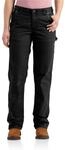Carhartt Damen Rugged Flex&reg; Loose Fit Canvas-Arbeitshose, Schwarz, W6