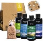 Allg&auml;uQuelle&reg; Saunaaufguss Set Bio 4er Sauna Zubeh&ouml;r 4x100ml Sauna Aufguss - Sauna