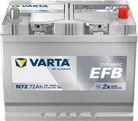Varta N72 - Starterbatterie Dynamic SLI EFB 12V / 72Ah / 760A 572501076D842