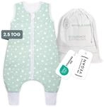 emma & noah Baby Schlafsack mit F&uuml;&szlig;en 2.5 TOG, Strampelsack f&uuml;r den Herbst und