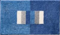 Erwin M&uuml;ller Badematte Korfu, Badteppich rutschhemmend blau Gr&ouml;&szlig;e 90x90 cm - f&uuml;r