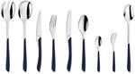 Kuppels PRISMA Besteck Set 6 Personen 44-teilig Indigoblau, 18/0 Edelstahl