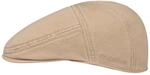 Stetson Paradise Cotton Flatcap Schirmm&uuml;tze UV-Schutz 40 Herren Sommer Winter beige