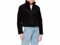 Urban Classics Damen Ladies Corduroy Puffer Jacket Jacken, Schwarz, M