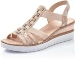 Rieker Damen Keilsandalen V3822, Frauen Sandalen,offene