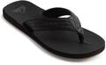 Quiksilver Herren Carver Nubuck - Sandals For Mens Zehentrenner, Schwarz Solid Black