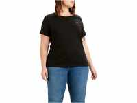Levi's Damen Plus Size The Perfect Tee T-Shirt, Mineral Black, 1X