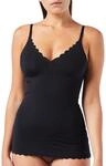 Skiny Damen Micro Essentials 084261 Unterhemd, Schwarz, 40