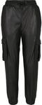 Urban Classics Ladies Faux Leather Cargo Pants Black M
