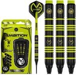 WINMAU Michael Van Gerwen MvG Ambition 20g Profi Brass Softip Dartpfeile Set mit