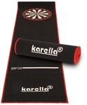 Dartmatte Karella Premium, hochwertiger Dartteppich aus Velour, Turnierausf&uuml;hrung,