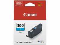 Canon Tintenpatrone PFI-300C - cyan 14,4 ml - Original für Tintenstrahldrucker