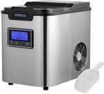 Arebos Eisw&uuml;rfelmaschine | Ice Cube Maker | 12 kg / 24 h | 2,2 L Wassertank |...