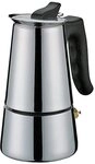 Cilio Espressokocher ADRIANA, Edelstahl, F&uuml;r alle Herdarten geeignet, &Oslash; 10 cm,