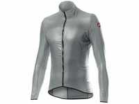 CASTELLI Men's ARIA Shell Jacket, Silver Gray, L