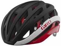 Giro Bike Unisex – Erwachsene Helios Spherical Helme, Mattschwarz/rot, L