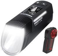 TRELOCK Fahrradlicht Set LS 660 I-GO Vision Lite + LS 740 Vector &ndash; 80 Lux &ndash; USB