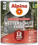 Alpina Holz-Wetterschutz-Farben &ndash; Sturmwolkengrau, halbdeckend &ndash; bis zu 12 Jahre