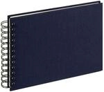 walther design Fotoalbum dunkelblau 23 x 17 cm Spiralalbum Leinen, Cloth SA-509-U