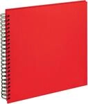 walther design Fotoalbum rot 30 x 30 cm Spiralalbum Leinen, Cloth SA-510-R