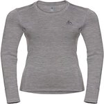 Odlo Damen Funktionsunterw&auml;sche Langarm Shirt 100% Merino 200 Gramm, Grey...