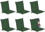 Beautissu 6er Set Niedriglehner Auflage Gartenstuhl 100x50x6 cm Loft NL - Sitzkissen