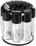 Metaltex 252876080 Gew&uuml;rzst&auml;nder Spice-8, Transparent / Schwarz