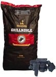 BlackSellig Steakhouse Grillkohle - Premium Quebracho Blanco Holzkohle | Lange