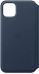 Apple Leder Folio (iPhone 11 Pro Max) - Tiefseeblau