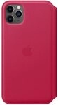 Apple Leder Folio (iPhone 11 Pro Max) - Himbeere