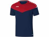 JAKO Herren Champ 2.0 T shirt, Marine/Chili Rot, L EU