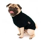 Wolters | Zopf-Strickpullover f&uuml;r Mops&Co in Schwarz | R&uuml;ckenl&auml;nge 30 cm