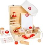 small foot Arztkoffer Naturholz, Arzt-Spielset, mit vielen Zubeh&ouml;rteilen,