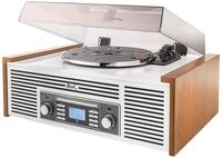 Dual NR 7 Stereo-Nostalgie Musikanlage mit Plattenspieler (UKW-Tuner, CD-RW, MP3,