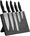 STONELINE Messerblock Magnetisch mit Messern, 5 Edelstahl Messer Set mit Magnet...